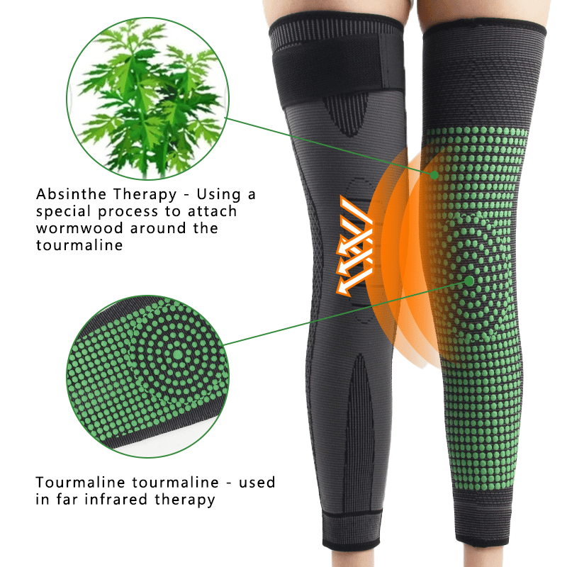 Self-heating knee brace: quick relief from pain